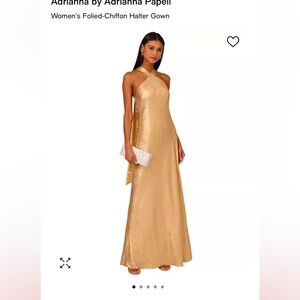 Adrianna Papell Evening Gold Gown